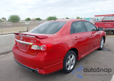 2012 Toyota Corolla S z USA, uszkodzony, nr VIN 2T1BU4EE8CC820927